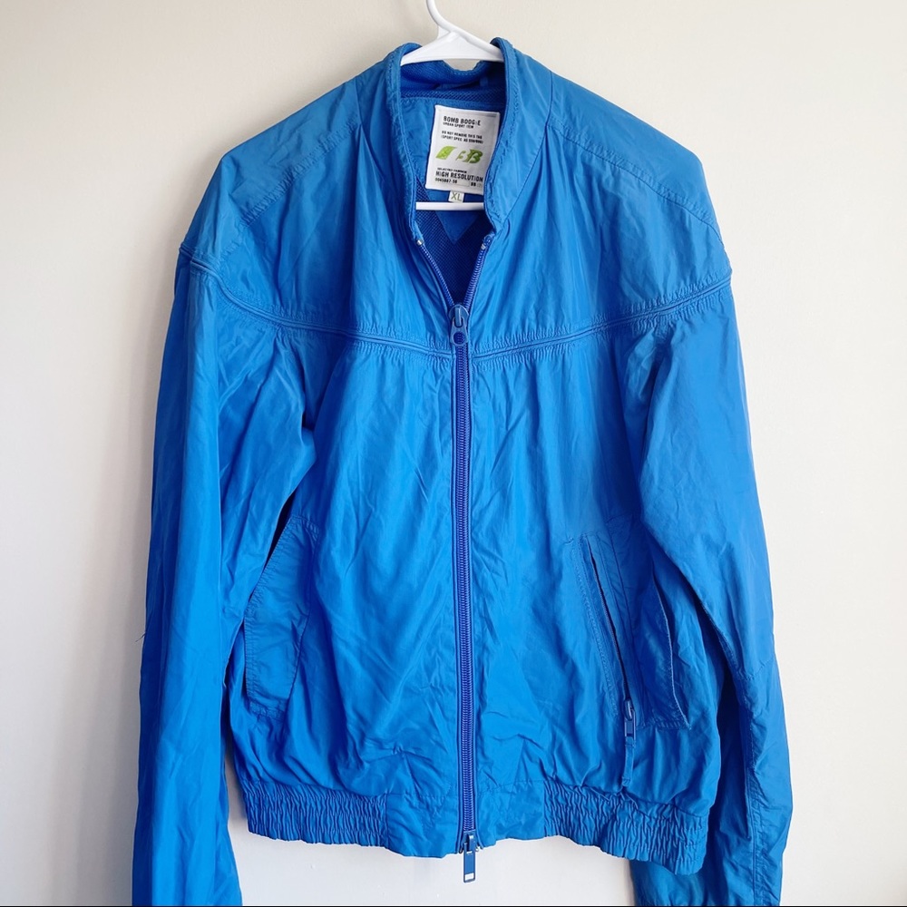 Bomb Boogie Blue Windbreaker Jacket